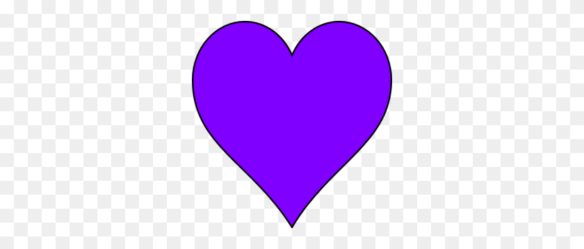 288x298 Purple Heart Clip Art - Heart Clipart Vector