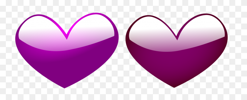 2088x750 Descargar Documento De Corazón Púrpura Azul - Imágenes Prediseñadas De Corazón Púrpura