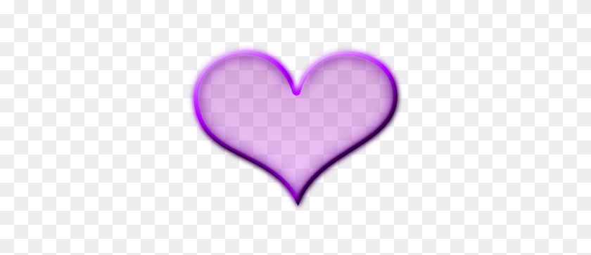 332x303 Пурпурное Сердце Скачать Бесплатно Картинки На Клипарт - Фиолетовый Клипарт