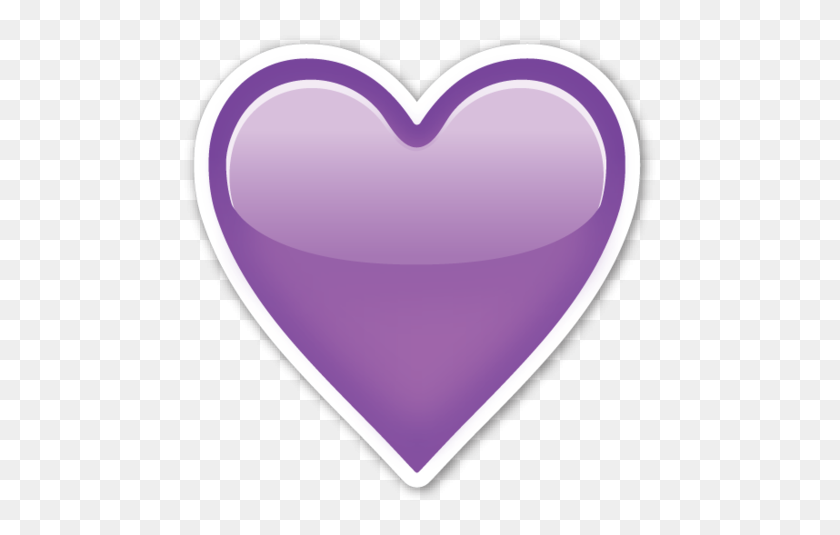 480x475 Пурпурное Сердце Сердца Пурпурное, Сердце И Черное - Пурпурное Сердце Emoji Png
