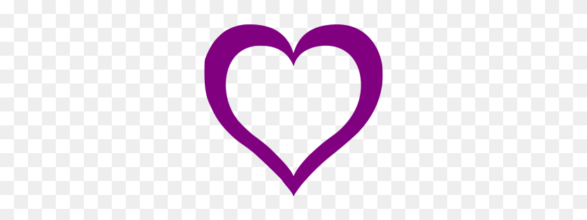 256x256 Icono De Corazón Púrpura - Corazón Púrpura Png