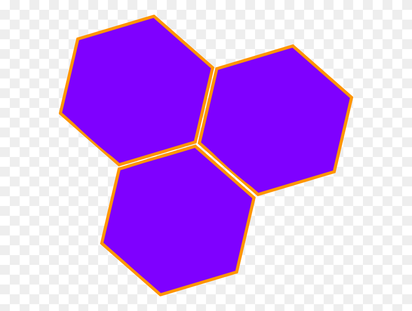 600x574 Purple Hexadecimal Purple Hive Hex Clip Art - Hive Clipart
