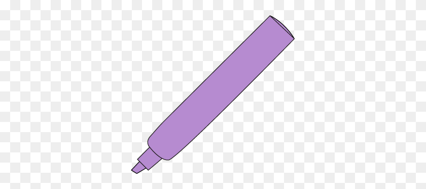 323x312 Purple Highlighter Clip Art - Highlighter Clipart
