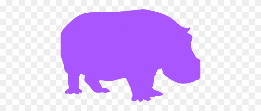 450x300 Purple Hippo Clip Art Uk Da - Hippopotamus Clipart