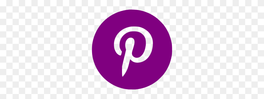 256x256 Фиолетовый Значок - Логотип Pinterest Png
