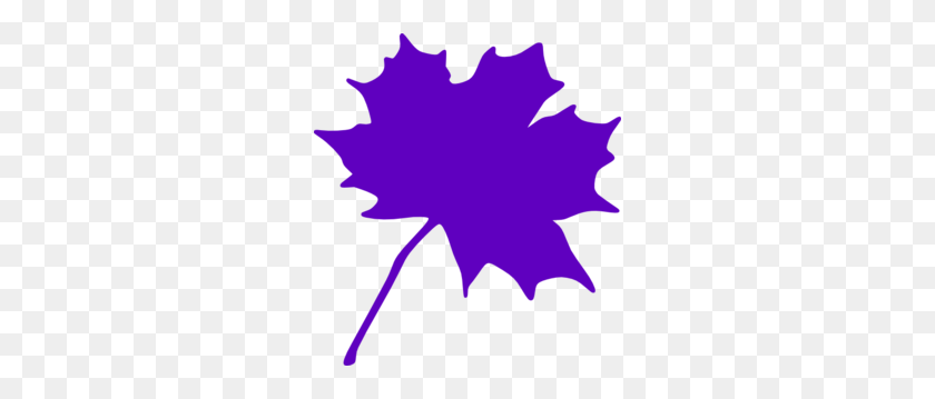 276x299 Purple Leaf Clip Art - Clip Art Maple Leaf