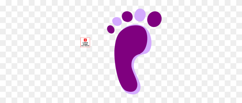 282x299 Purple Left Footprint Clip Art - Baby Bump Clipart