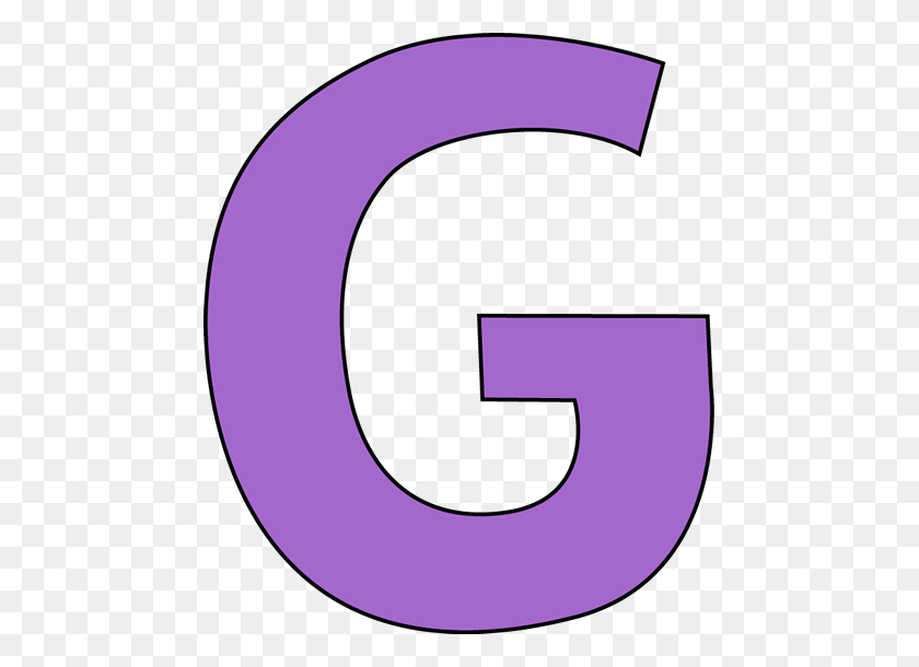 467x550 Фиолетовая Буква G Картинки - Фиолетовый Мелок Клипарт