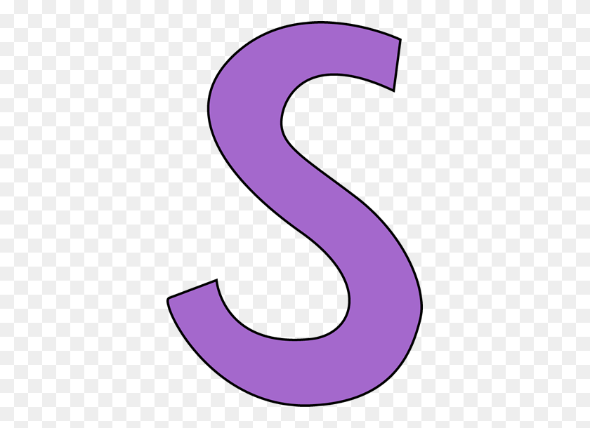 365x550 Фиолетовая Буква S Картинки - Фиолетовый Клипарт