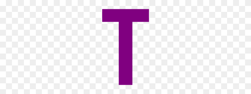 256x256 Purple Letter T Icon - Letter T PNG