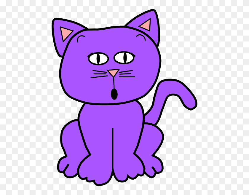 492x598 Purple Mampm Clip Art Scaredsurprised Purple Clip Art Clip Art - Scared Cat Clipart