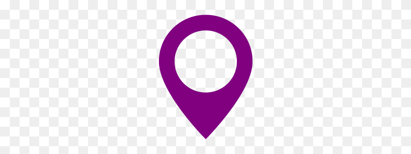 256x256 Purple Map Marker Icon - Marker Circle PNG