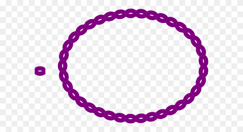 600x399 Purple Oval Rope Border Clip Art - Purple Border Clipart