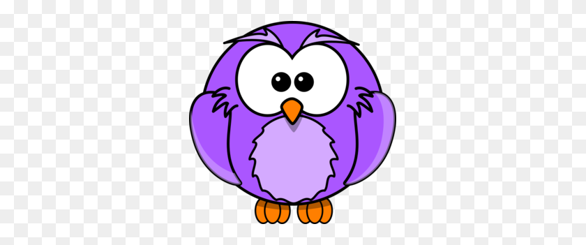297x291 Purple Owl Cartoon Good Clip Art - Good Clipart