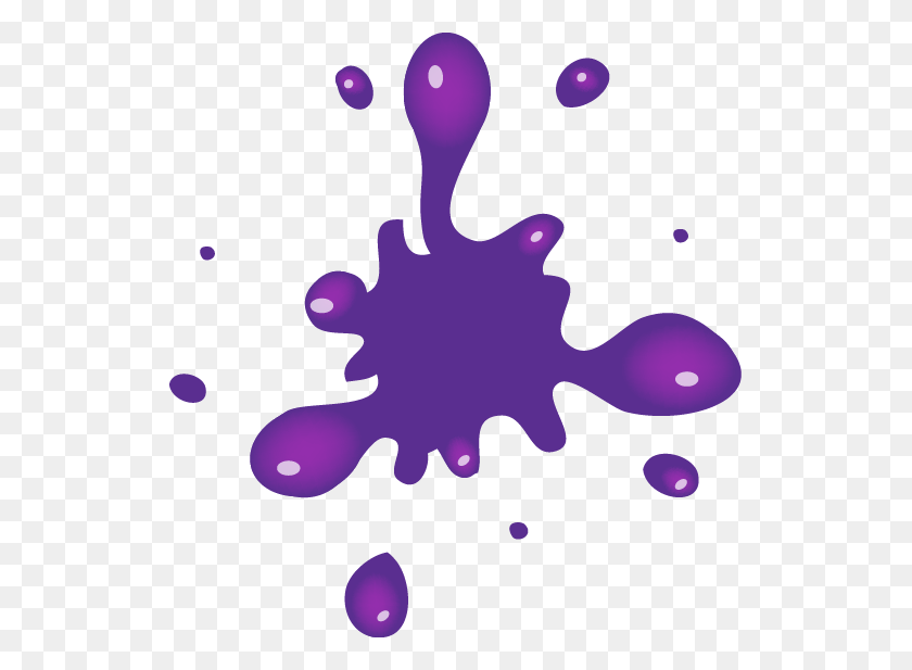 527x557 Purple Paint Splatter Png Movieweb - Paint Splatter PNG