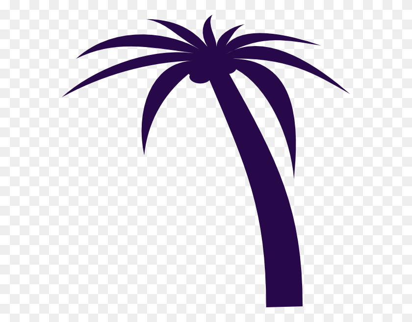 588x597 Purple Palm Clip Art - Pixie Clipart