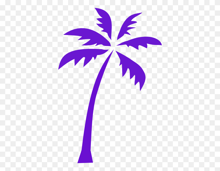 396x594 Purple Palm Tree Clip Art - Small Tree Clipart