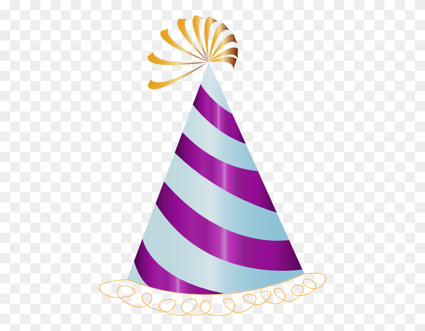 450x594 Purple Party Hat Clip Art - Party Hat Clipart