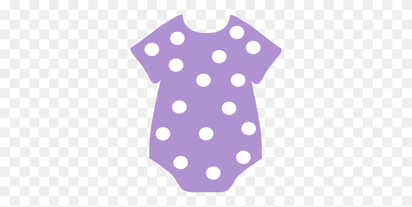 308x362 Purple Polka Dot Onesie Clip Art - Pink Baby Feet Clip Art