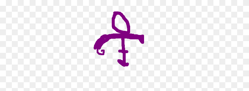 300x250 Purple Prince Symbol Drawing - Prince Symbol PNG
