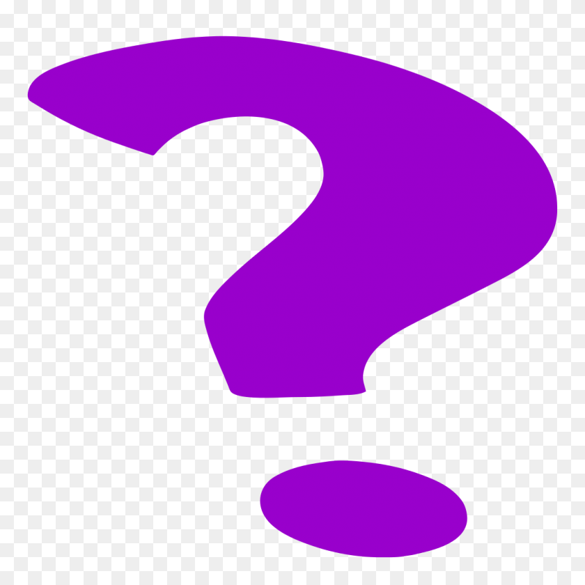 1024x1024 Purple Question Mark - Purple Background PNG