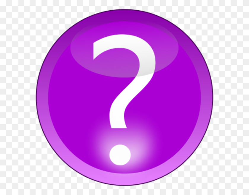 600x600 Фиолетовый Вопросительный Знак Клипарт Изображения - Вопросы Клипарт Изображения