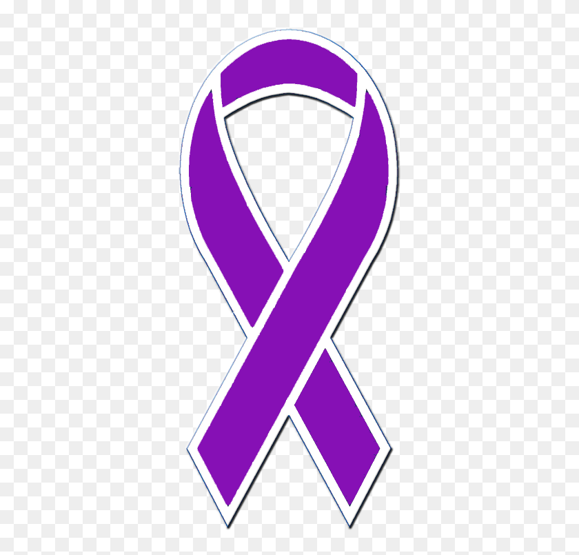 350x745 Purple Ribbon - Domestic Violence Ribbon Clipart