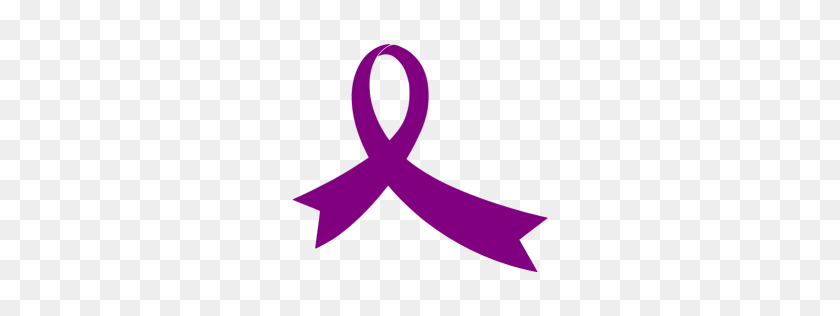 256x256 Purple Ribbon Icon - Purple Ribbon PNG
