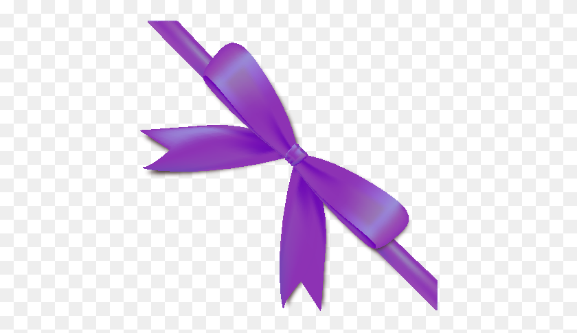 435x425 Purple Ribbon Png Photo - Purple Ribbon PNG