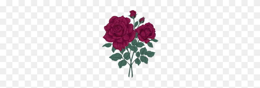 190x224 Purple Rose - Purple Rose PNG