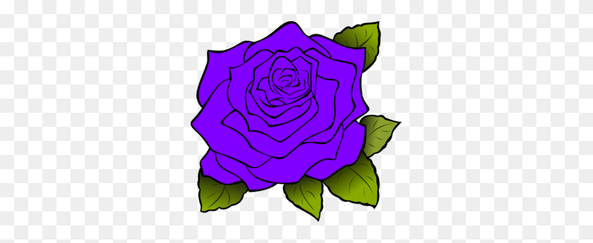 299x285 Purple Rose Clip Art - Purple Rose Clipart