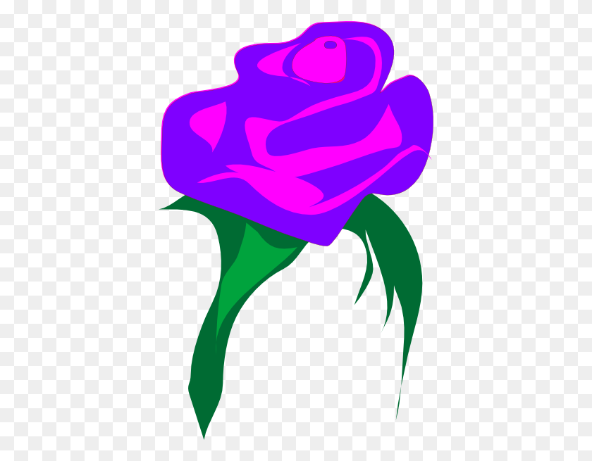 390x595 Purple Rose Png Clip Arts For Web - Purple Rose Clipart