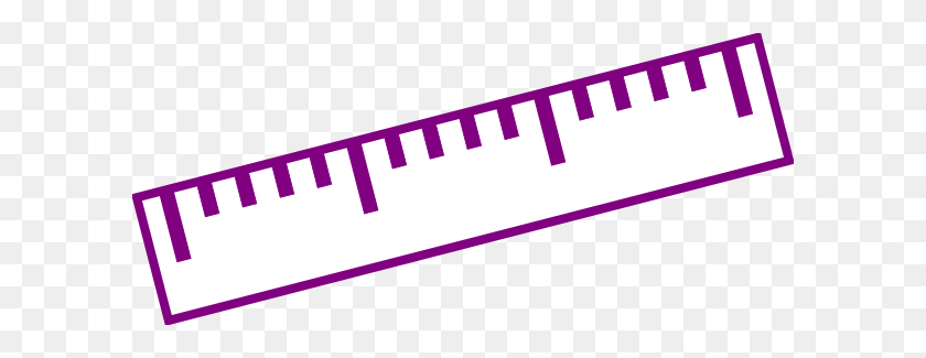 600x265 Purple Ruler Clip Art - Ruler Clipart PNG