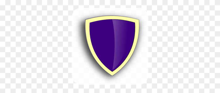 292x297 Фиолетовый Щит Безопасности Картинки - Значок Безопасности Клипарт