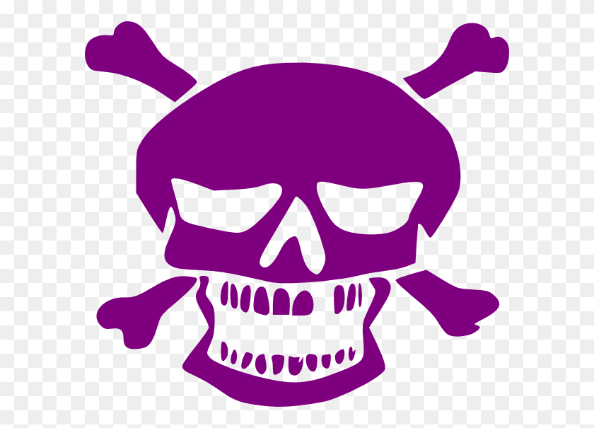 600x545 Purple Skull Clip Art - Dancing Skeleton Clipart