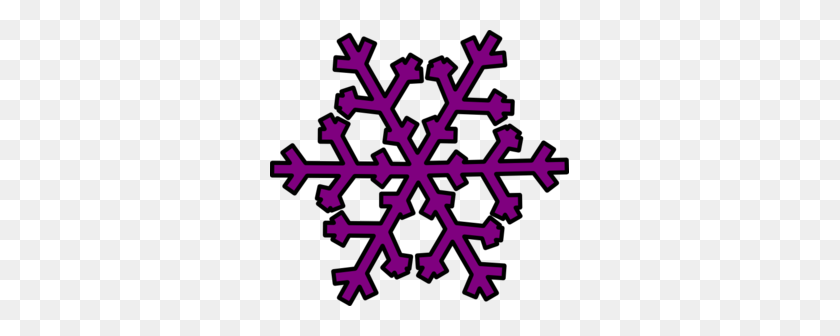 299x276 Purple Snowflake Clip Art - Snowflake Clipart Free Download