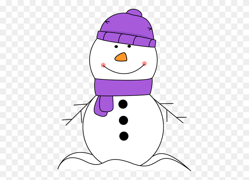 451x550 Purple Snowman Cliparts - Snowman Family Clipart