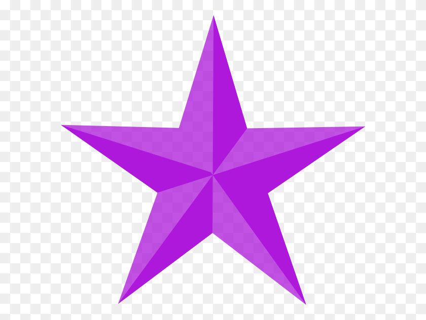 600x572 Фиолетовая Звезда Клипарт - Фиолетовая Звезда Png