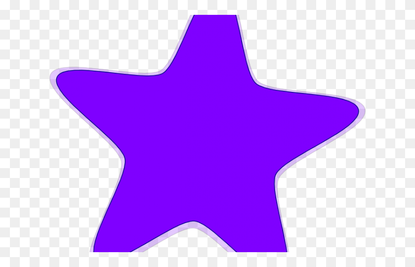 640x480 Фиолетовая Звезда Клипарты - Фиолетовая Звезда Png