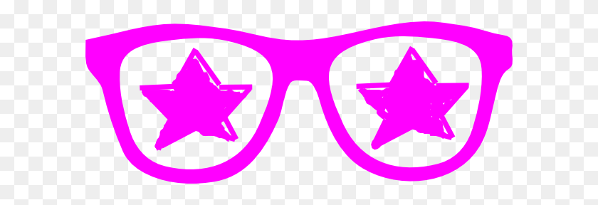600x228 Purple Star Glasses Clip Art - Glasses Clipart PNG