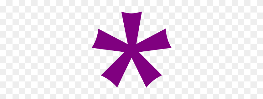 256x256 Значок Фиолетовая Звезда - Фиолетовая Звезда Png