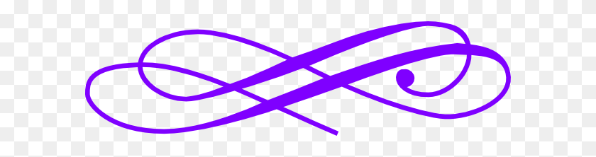 600x162 Фиолетовый Вихревой Разделитель Клипарт - Разделитель Png