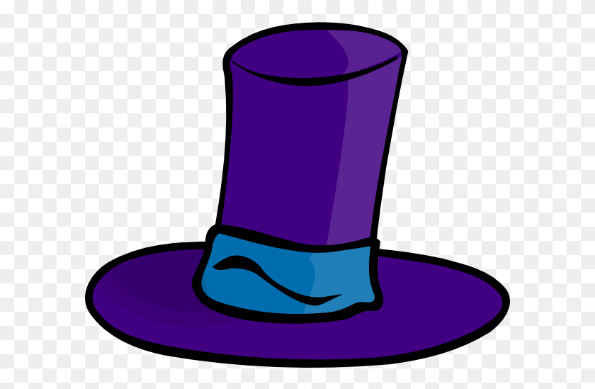 600x489 Purple Top Hat Clip Art - Tophat PNG
