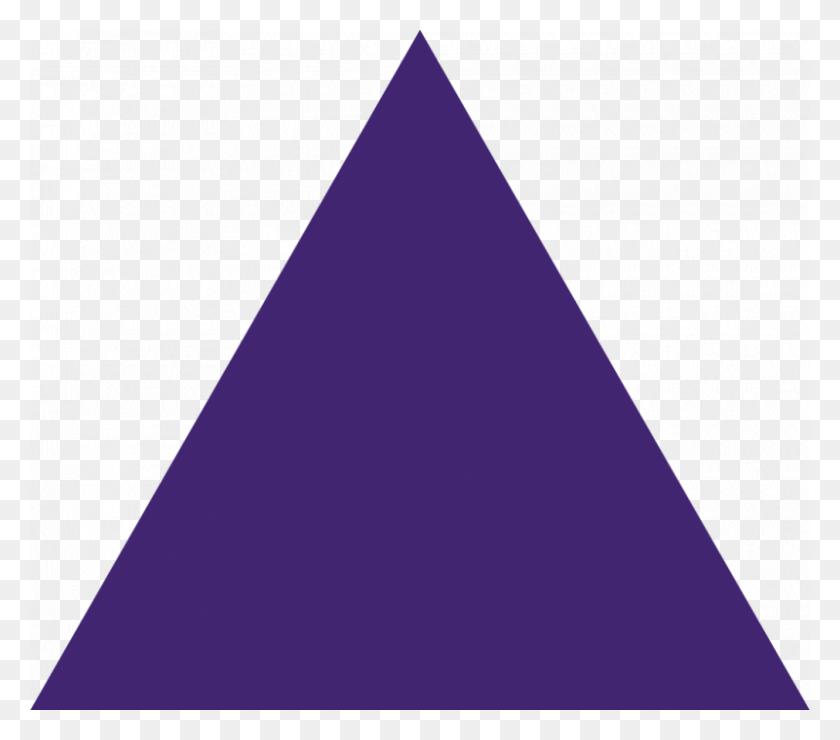 800x698 Purple Triangle Clipart - Triangle PNG