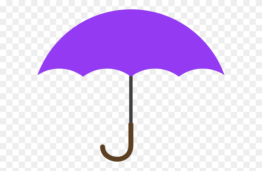 600x490 Purple Umbrella Clip Art - Purple Clipart