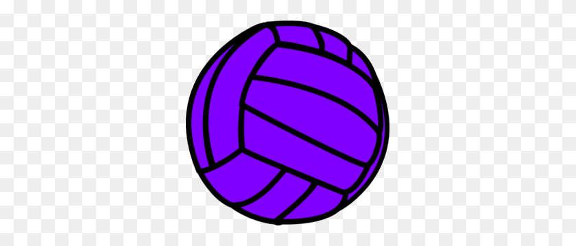 297x299 Фиолетовый Волейбол Картинки - Игра В Волейбол Клипарт