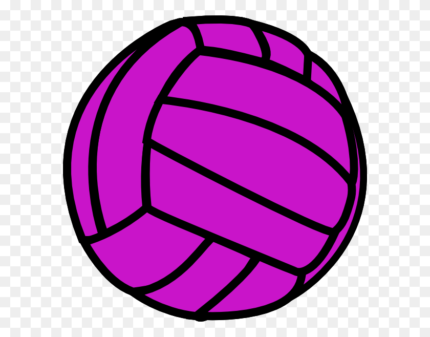 594x598 Фиолетовый Волейбол Клипарт - Волейбол Клипарт Клипарт