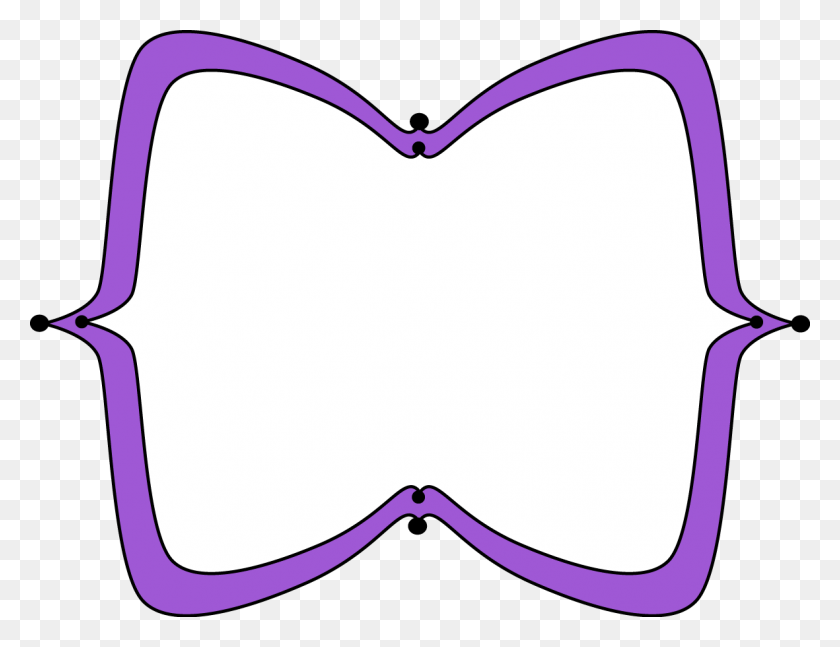 1181x890 Purple Wide Pointy Frame Marcos Y Bordes - Bordes PNG