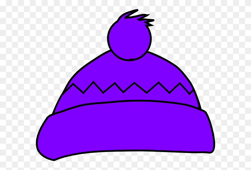 600x508 Purple Winter Hat Clip Art - Pimp Hat PNG