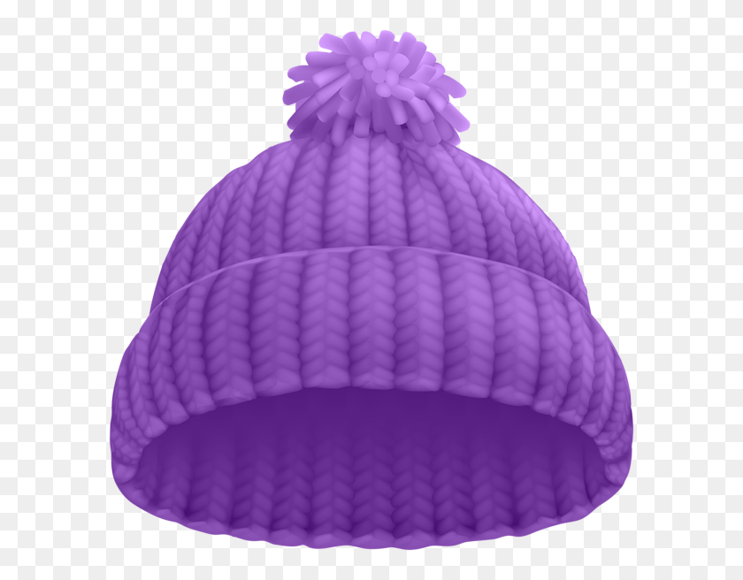 600x596 Sombrero De Invierno Púrpura Png Clipart - Sombrero De Invierno Clipart